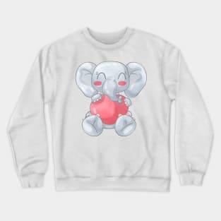 itty bitty elephant Crewneck Sweatshirt